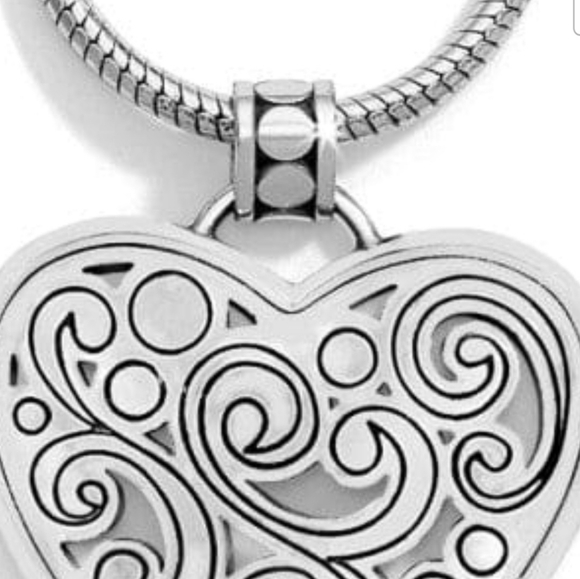 BRIGHTON Elegant Silver Heart Pendant Necklace - Picture 4 of 9